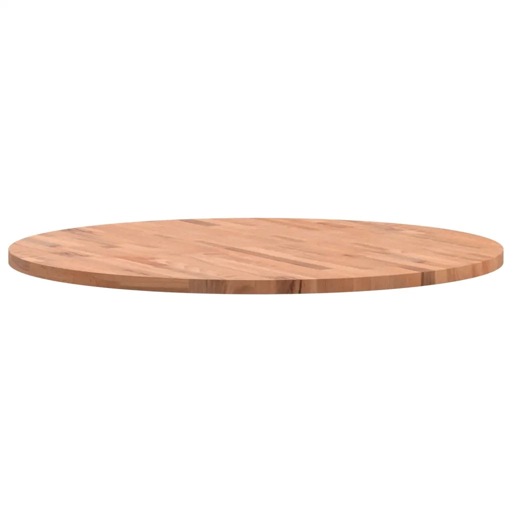 Piano per Tavolo | Superficie Tavolo | Piano Scrivania ?90x2,5 cm Rotondo in Legno Massello di Faggio