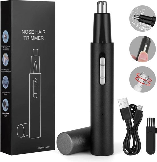 Tondeuse per naso - Trimmer per naso - Tondeuse per naso e barba - Tondeuse per naso - Cura della pelle del viso - Uomo - Donna - Elettrico - Grooming