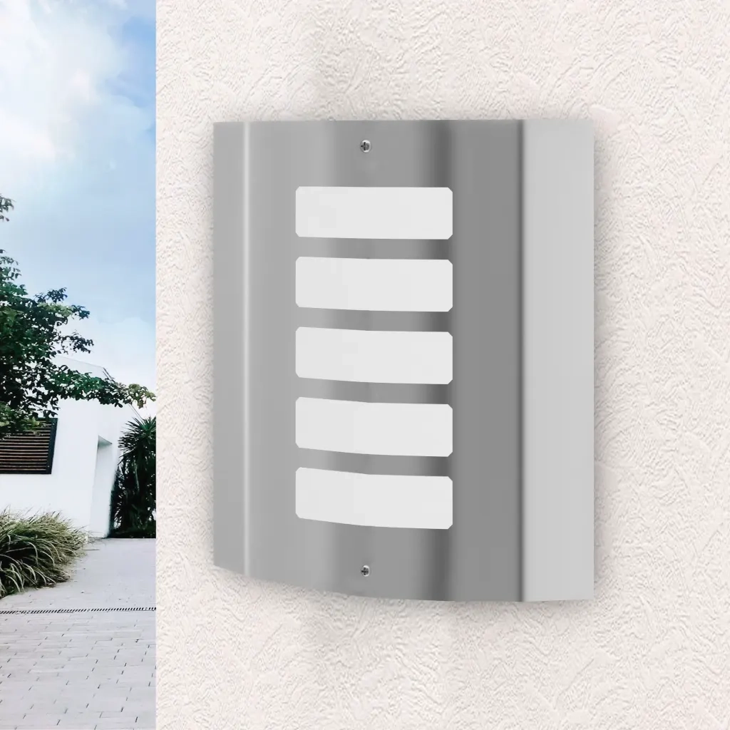 AppliquÃ¨ lampione da giardino in acciaio inox per interni ed esterni cod mxl 75298