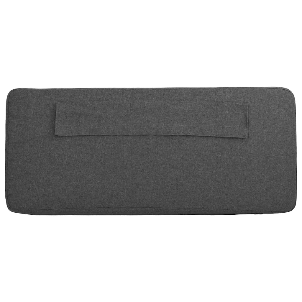 Testiera imbottita-Testiera con Cuscini-Testata Marrone e grigio scuro 150 cm Pino massello 868305