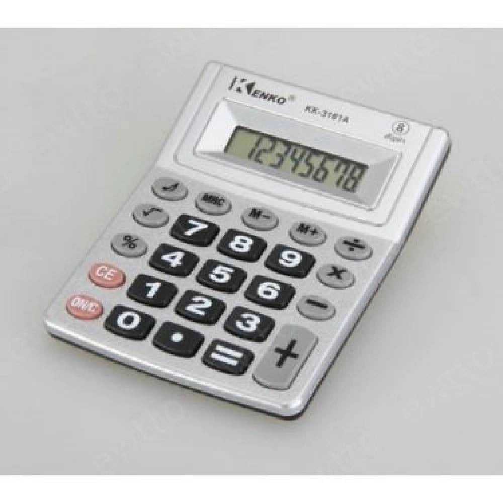 Trade Shop - Calcolatrice Elettronica Digitale Kenko Kk-3181a 8 Cifre Scuola Ufficio -
