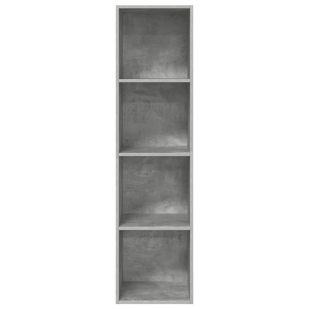 Mobile TV Parete Grigio Cemento 37x37x142,5cm Legno Multistrato 805493