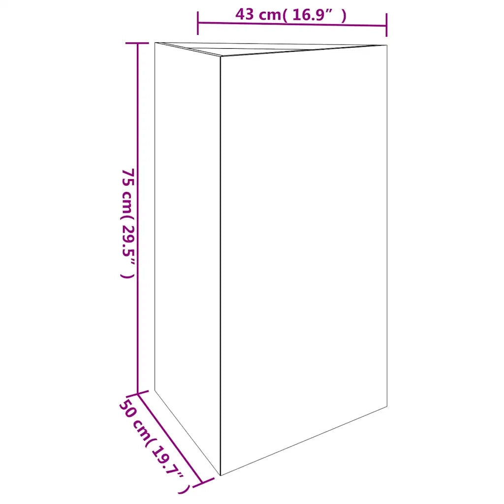 Fioriera | Cassetta per fiori | Vaso da Giardino 50x43x75 cm in Acciaio Corten