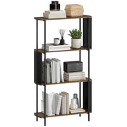 Libreria con 4 Ripiani ¨C zephmum ¨C Legno Rovere 80x30x141 cm