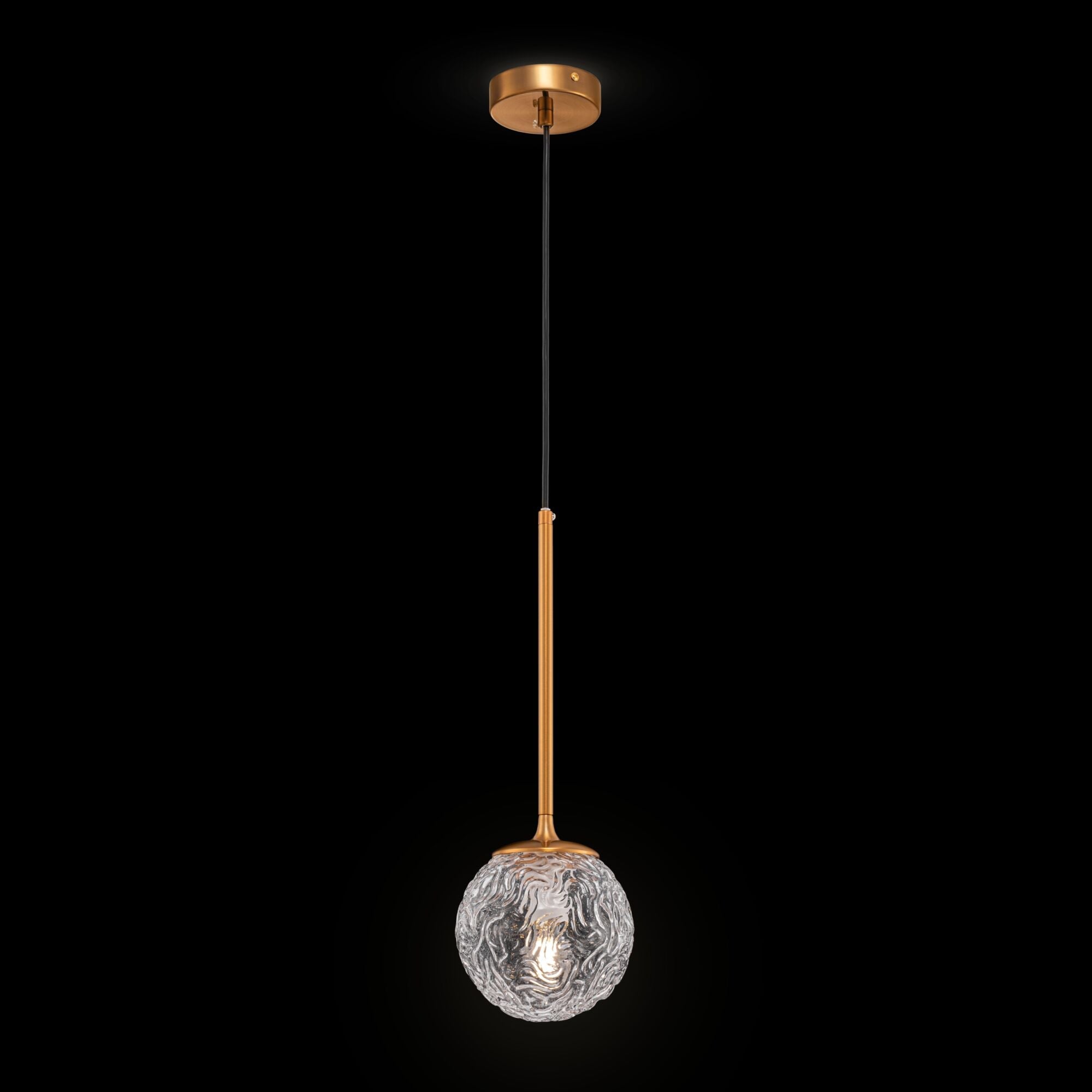 Lampada pendente Modern in Metallo Ligero Ottone