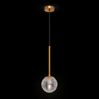 Lampada pendente Modern in Metallo Ligero Ottone