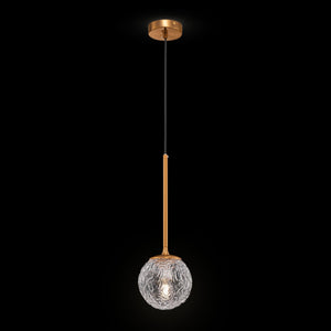 Lampada pendente Modern in Metallo Ligero Ottone