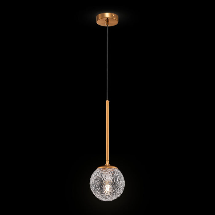 Lampada pendente Modern in Metallo Ligero Ottone