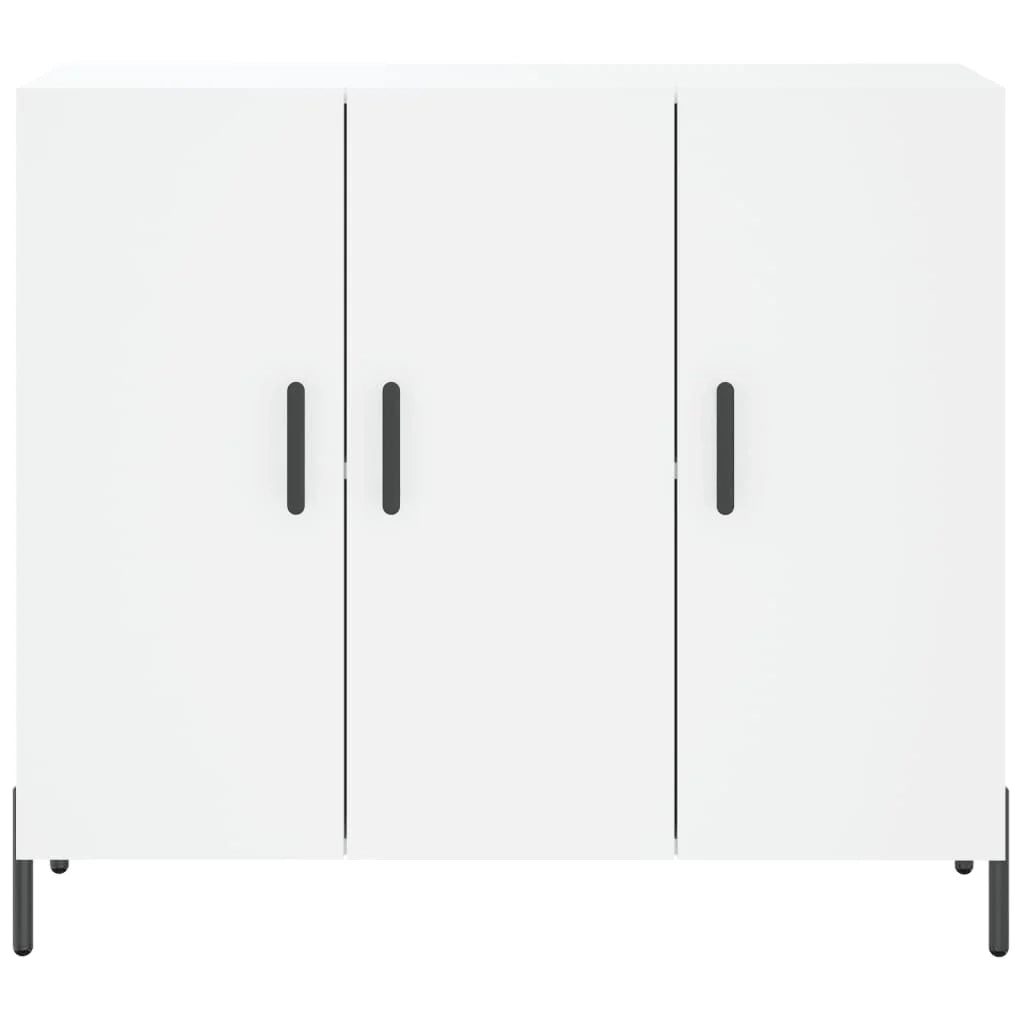 Buffet credenza cassettiera armadio mobile contenitore organizer per cucina soggiorno salotto 90 x 34 x 80 cm legno ingegnerizzato bianco 02_0030534