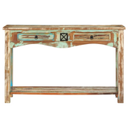 Tavolo Consolle 120x40x75 cm in Legno Massello di Recupero 247925