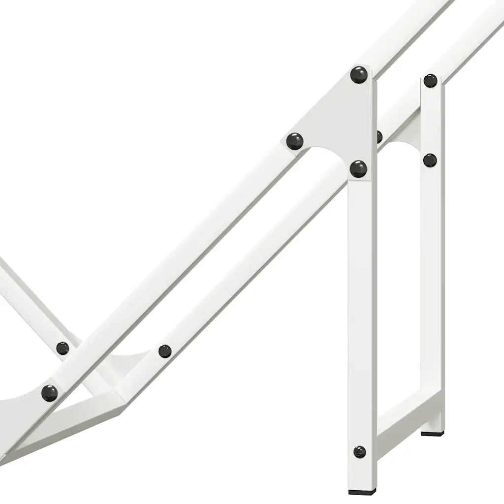 Rastrelliera per Legna da Ardere Bianca 80x25x80 cm CFW5997521