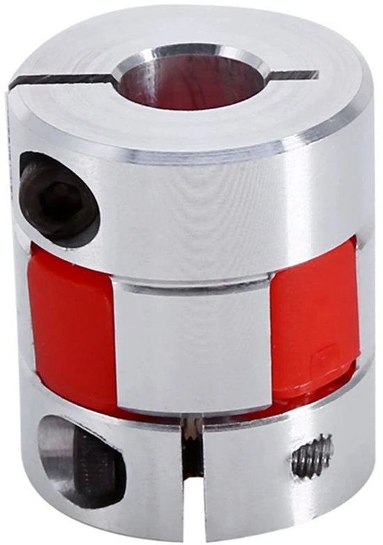 Pruimenaskoppeling Flessibile - Alluminio - Alta Resistenza - Step Motor/Servomotor - Encoder - Assorbimento Shock - 8 mm x 10 mm - Askoppeling