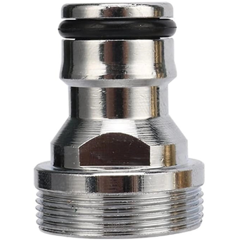 Trade Shop - Raccordo Per Tubi Da Giardino Attrezzature Per Capezzoli Filettate M22/m24 In Acciaio -