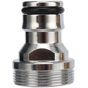 Trade Shop - Raccordo Per Tubi Da Giardino Attrezzature Per Capezzoli Filettate M22/m24 In Acciaio -