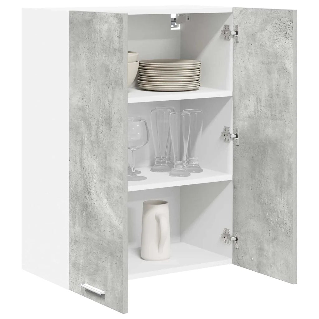 Armadio pensile con porta Grigio cemento 60 x 31 x 80 cm 884277