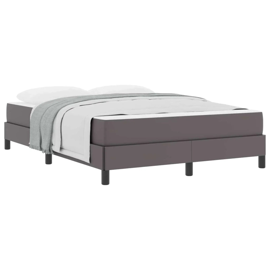 Struttura del letto con materasso Grigio 160 x 200 cm Tessuto 3398641