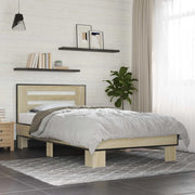 Struttura letto con testata-Giroletto Rovere Sonoma 80 x 200 cm 517667