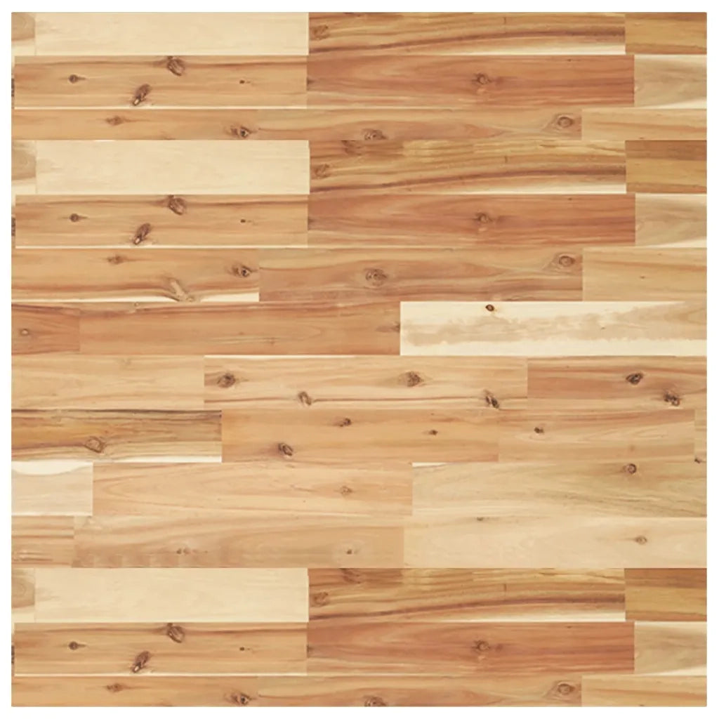 Piano Tavolo | Superficie Tavolo | Piano Scrivania Quadrato 70x70x4 cm in Legno Massello di Acacia