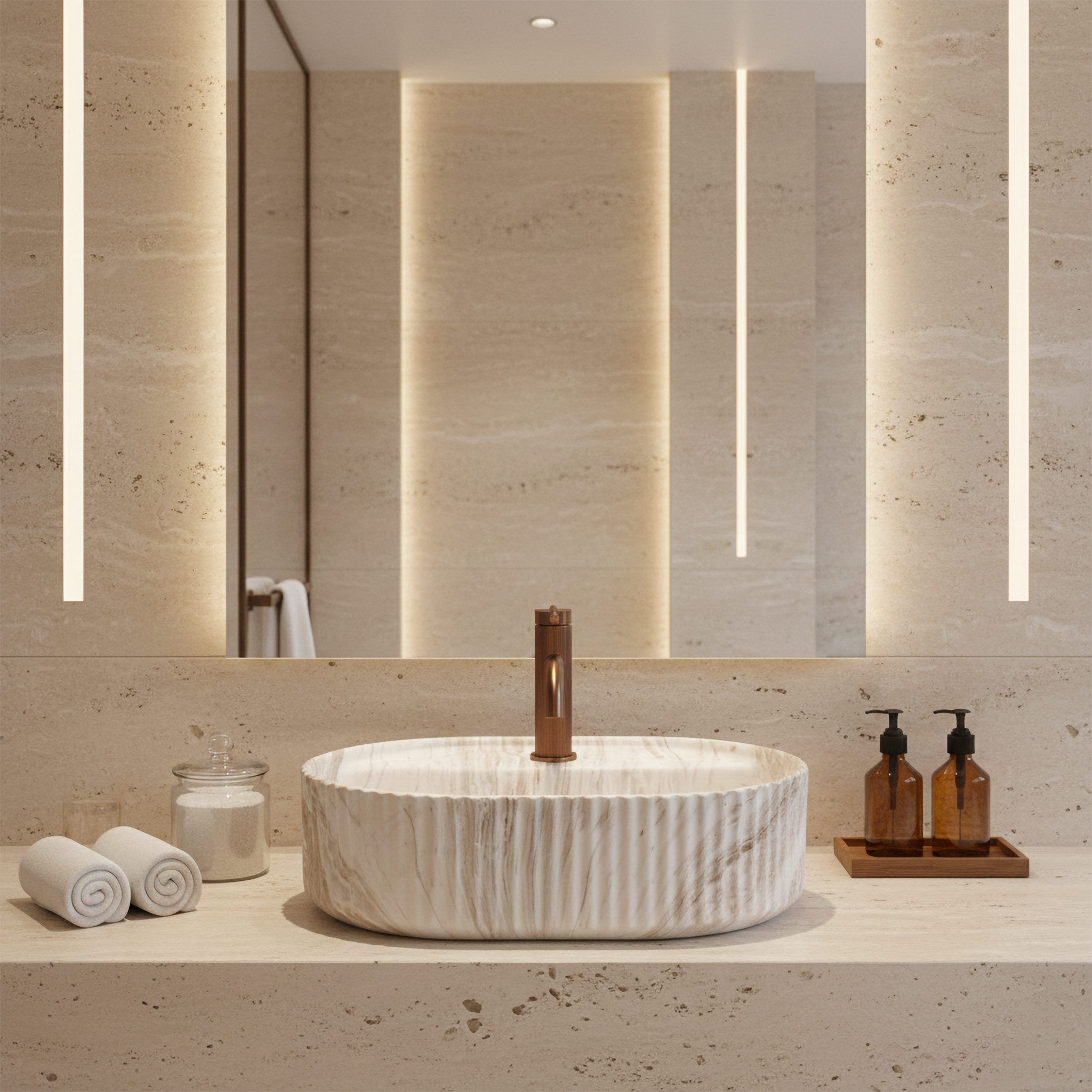 Lavabo Da Appoggio Rea Marcela 50 Kallisto