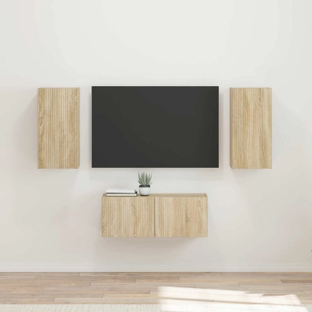 Set mobile TV 6 pcs Rovere Sonoma Legno multistrato 3409062