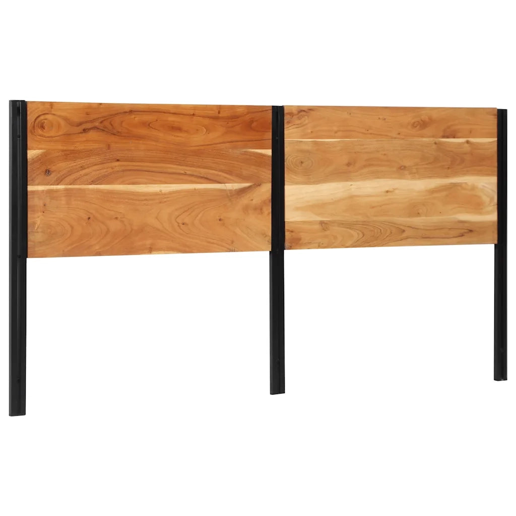 Testiera 200 cm in Legno Massello di Acacia e Ferro