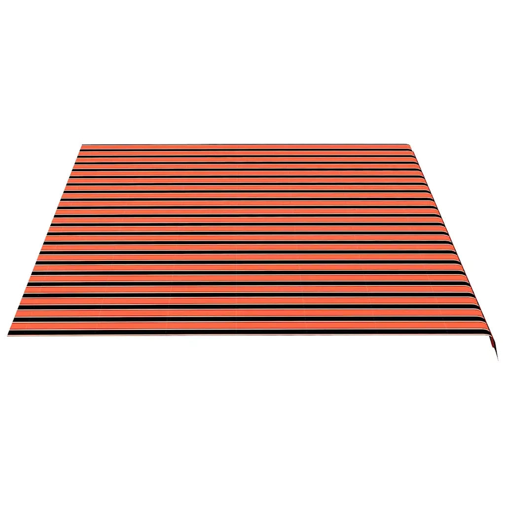 Tessuto di Ricambio Tenda da Sole Arancione e Marrone 5x3,5 m 311962