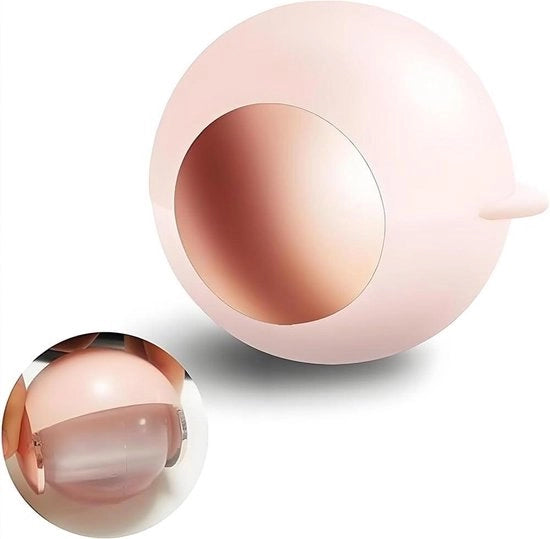 Roller per pizzo riciclabile con copertura per viaggio - Aspirapolvere portatile per pizzo - Mini ruota per pizzo adesiva lavabile per pelo di animali - Rosa