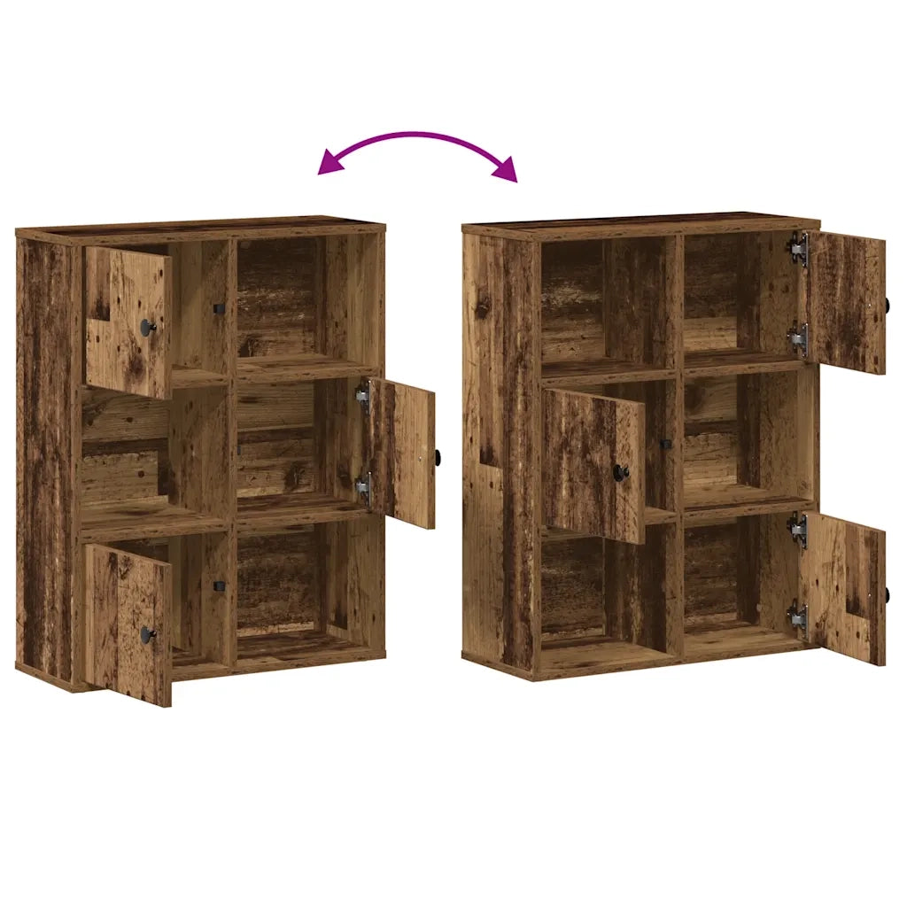 Libreria Legno Vecchio 60x24x76,5 cm in Legno Multistrato 860389