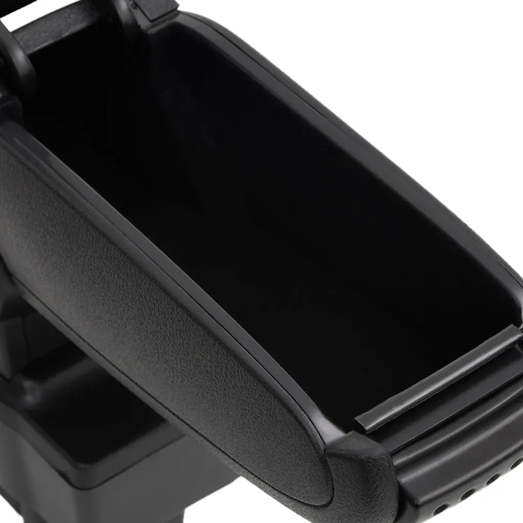 Bracciolo per Auto Nero 12x37x(31-48) cm in ABS