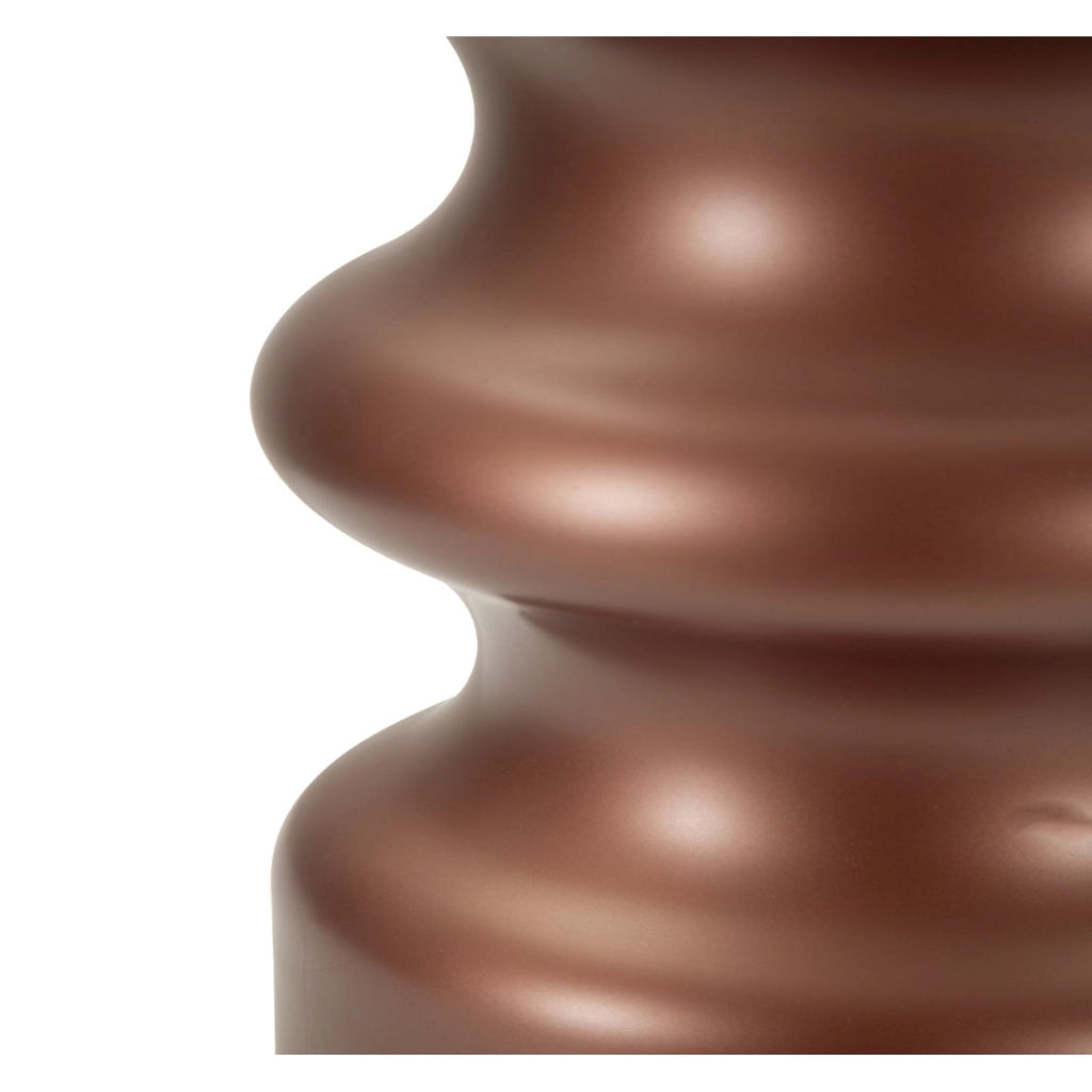 Lampada da Tavolo VKH727, Marrone, Vetro, 56,5x36,5x36,5 cm