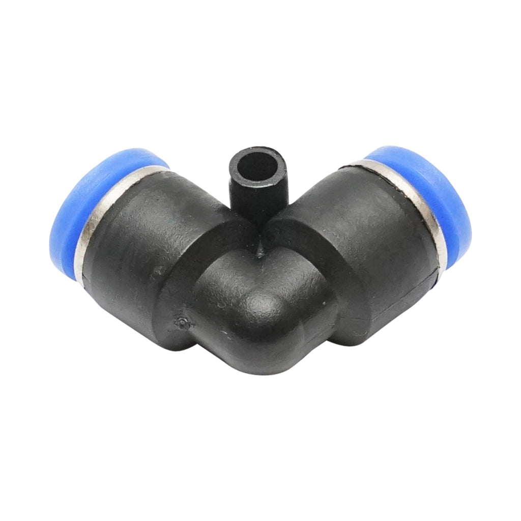 Tubo flessibile a gomito con attacco rapido fi 6mm - plastica