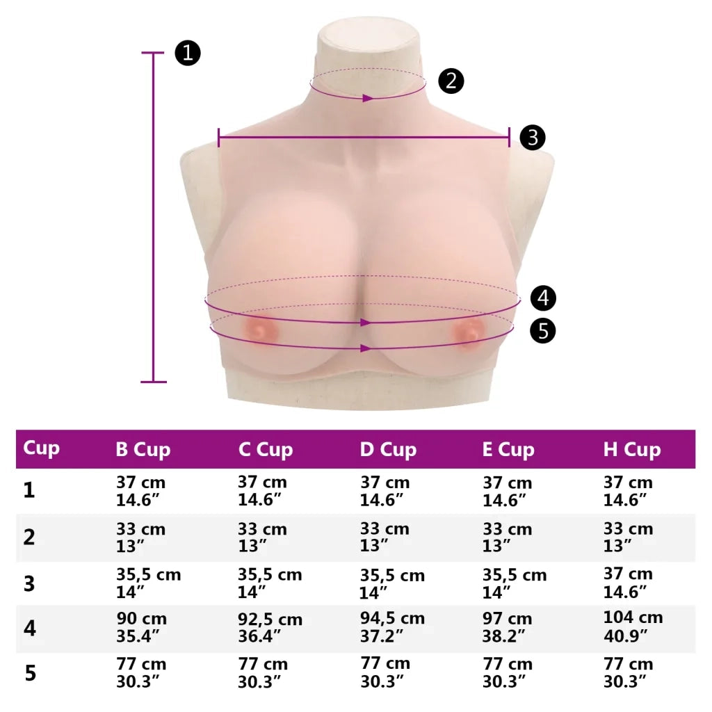 Corpetto in Silicone Caucasico Coppa H CFW3835937