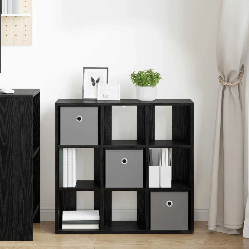 Credenza con cassetto Rovere Nero 73,5 x 24 x 69,5 cm