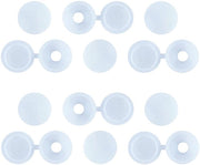 Set di coperture a viti in plastica - 50 pezzi - M3,5/M4 - Bianco - Antiruggine - Decorativo - Nasconde tracce di viti - Coperture a viti in plastica