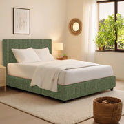 Bracknell, Letto Singolo Sfoderabile Made in Italy, Verde