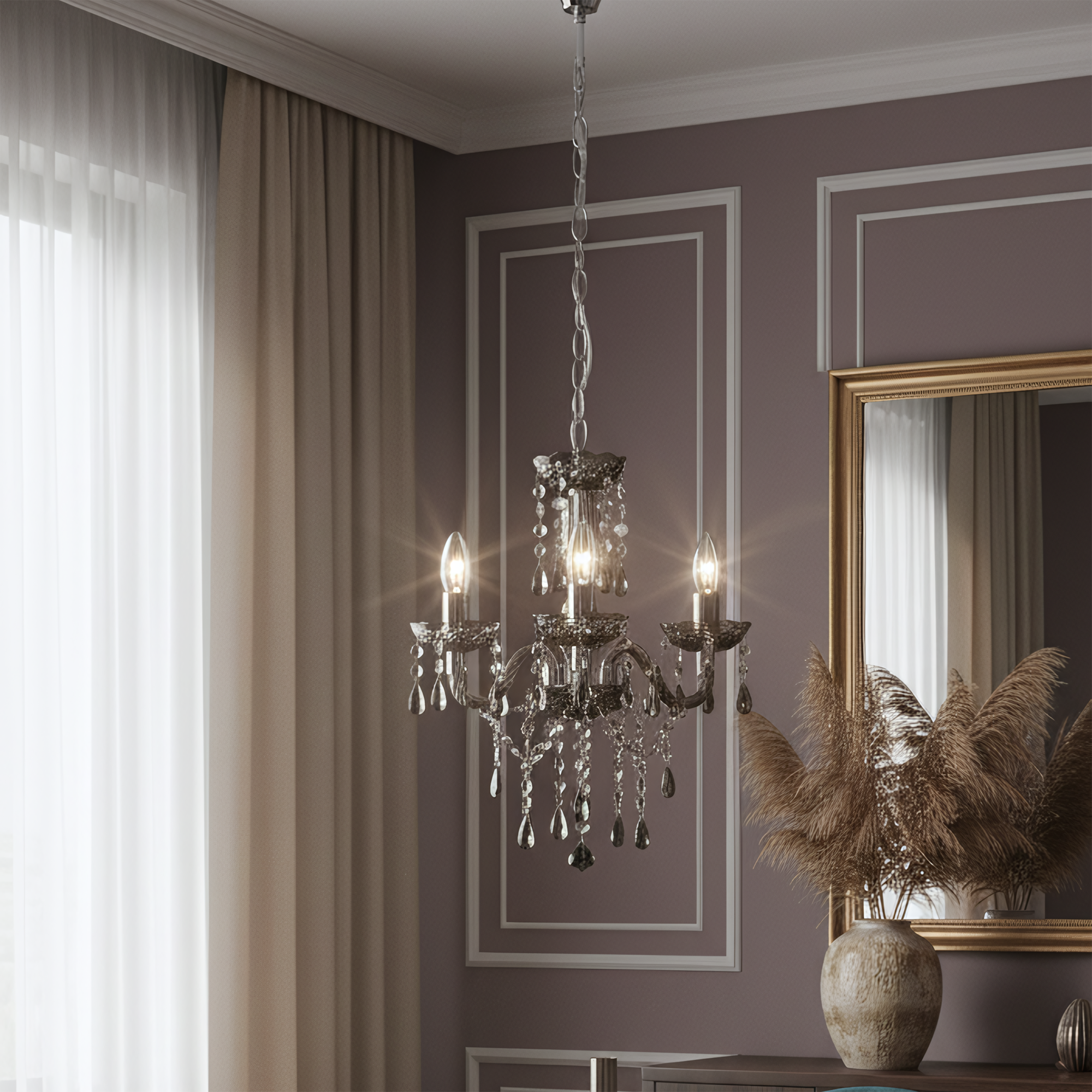 Lampada Da Soffitto Ebt007-3cp Grey