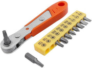 Ratelle mini 10 pezzi - Chiave ippogrifo 1/4 pollice - Azionamento inversibile - Elevato momento di coppia - Compatta e portatile