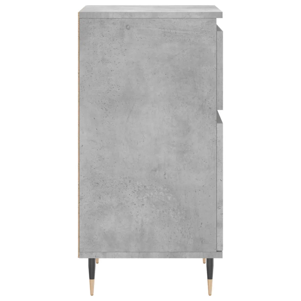 Credenze 2 pz | Madia | Buffet da pranzo | Armadio da pranzo Grigio Cemento 40x35x70 cm in Legno Multistrato