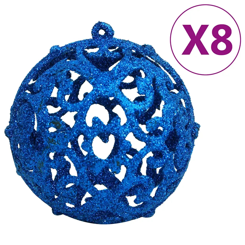Set Palline di Natale 111 pz Blu in Polistirene 356118