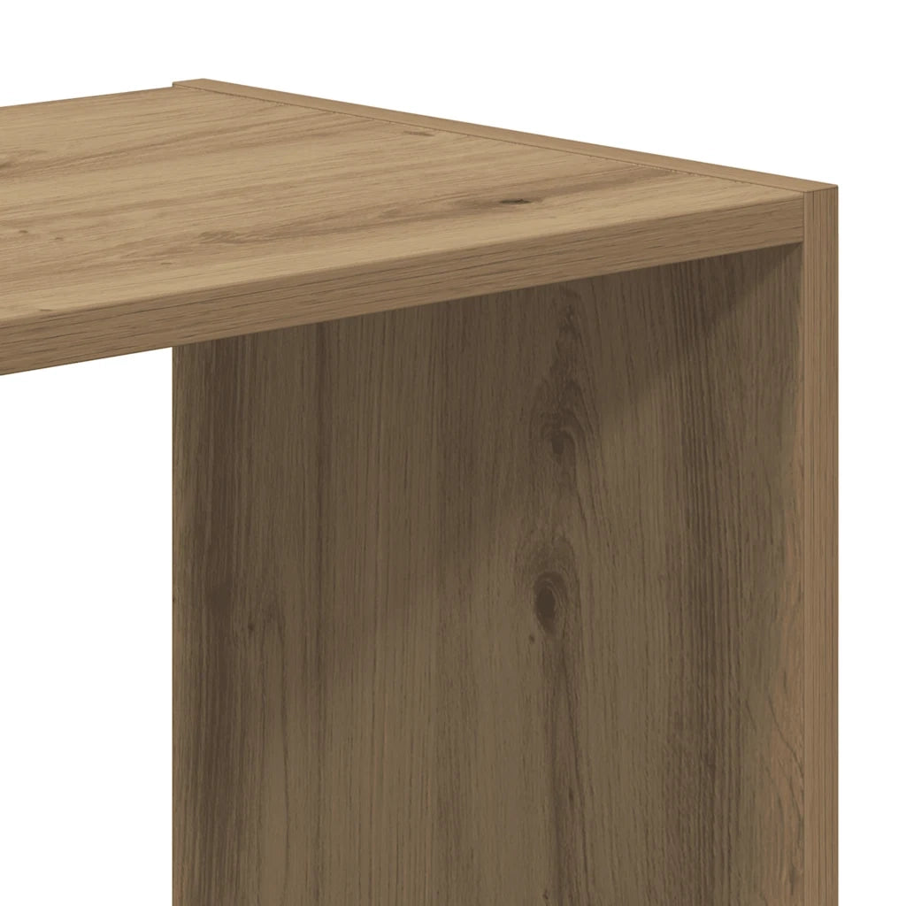 Libreria-Scaffale per Libri-Mobile di Stoccaggio Rovere Artigianale 102x32x102 cm in Legno Multistrato