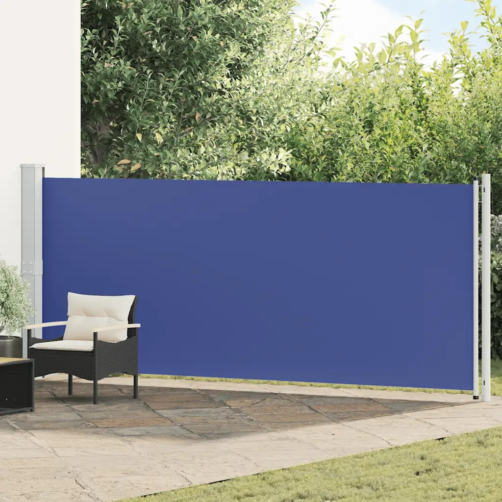 Tenda Laterale Retrattile per Patio-Tenda parasole per balcone 600x160 cm Blu