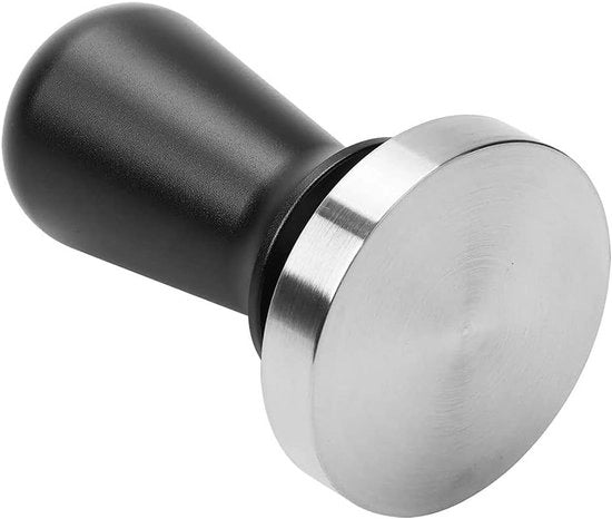 Tamponatore per Caffè in Acciaio Inossidabile con Maniglia in Acciaio, 51mm, Nero