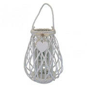 Lanterna Julie   in Vimini Bianco