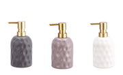 1 Pezzo Dispenser Sapone Portasapone in Ceramica Martellata 3 Colori