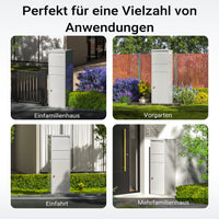 Cassetta postale portapacchi silver per pacchi medi e piccoli Parcel box