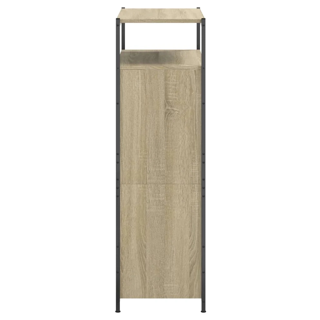 Scarpiera mobiletto portascarpe mobile per ingresso/corridoio/soggiorno legno Sonoma 75 x 34 x 112 cm marrone legno ingegnerizzato 02_0021729