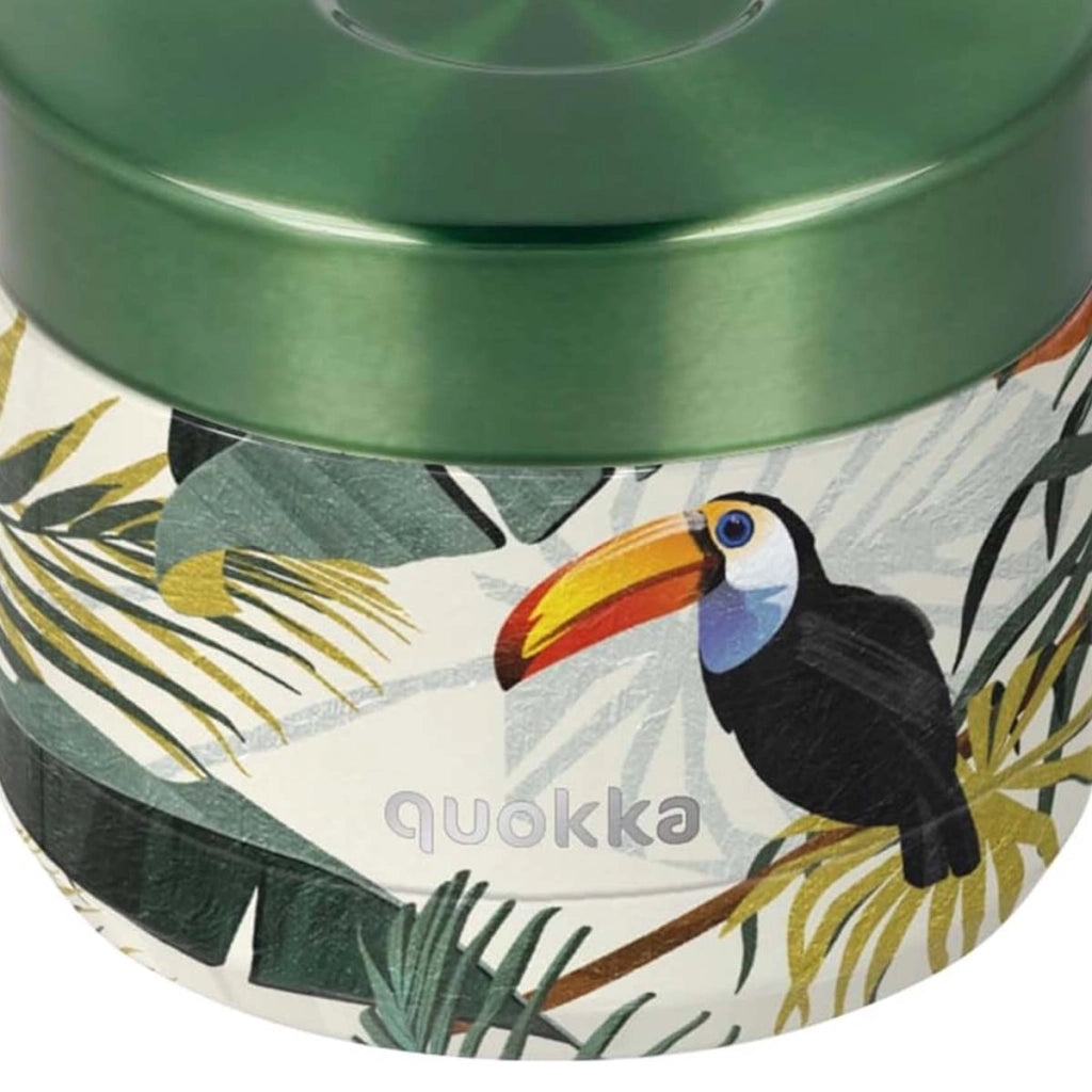Contenitore Alimentare 360ml Modello Whim con Motivo Tropicale Verde Quokka