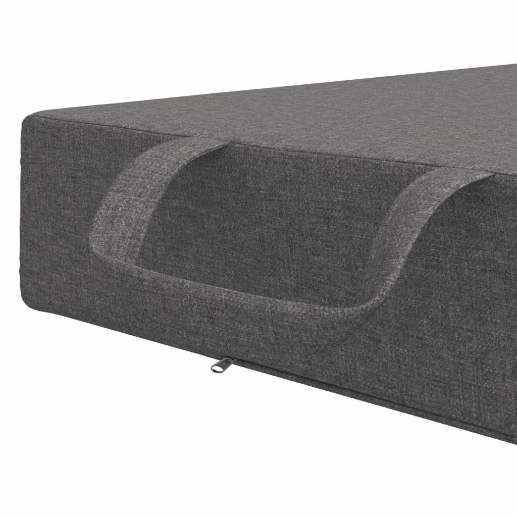 Divano Letto Pieghevole 90 x 63 x 45 cm Grigio Chiaro 900148