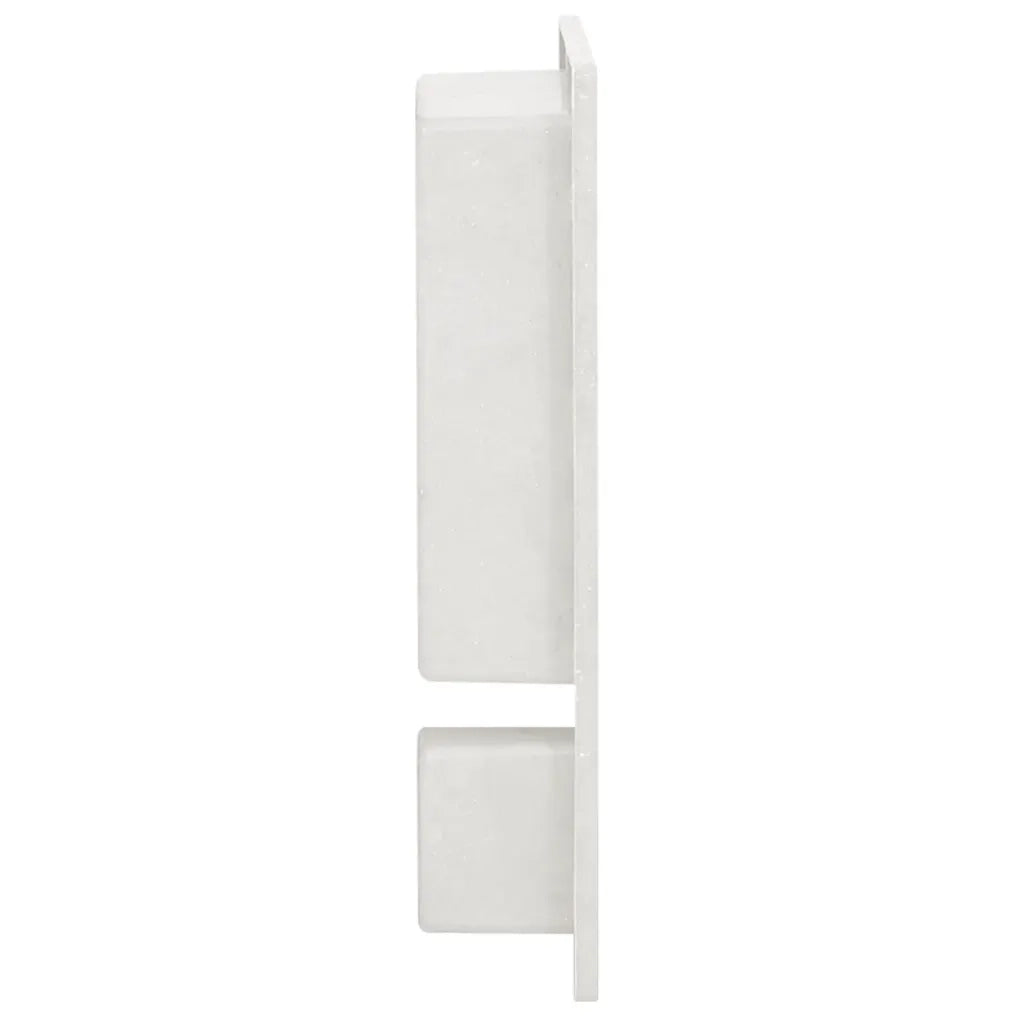 Nicchia da Doccia con 2 Scomparti Bianco Opaco 41x51x10 cm