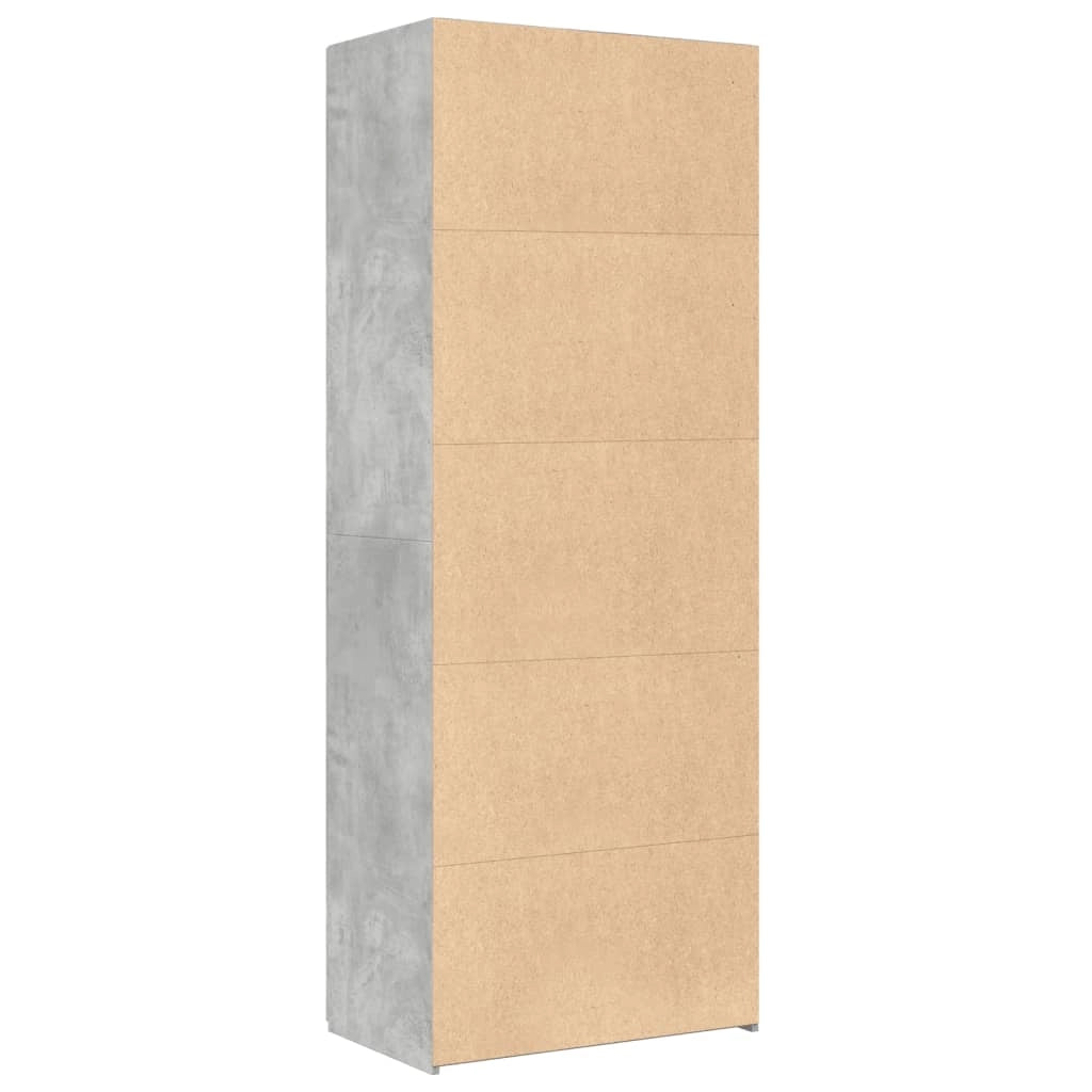 Buffet credenza cassettiera armadio mobile contenitore organizer cucina soggiorno salotto alto 70 x 42,5 x 185 cm legno ingegnerizzato grigio 02_0034718